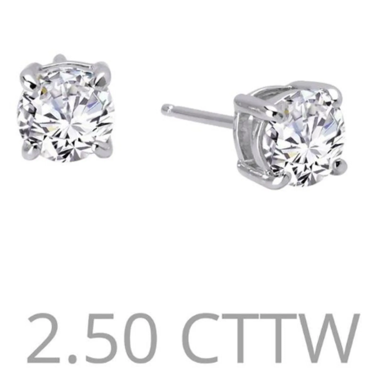 Lafonn 2.50 Carat Simulated Diamond Round Stud Earrings