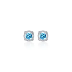 Lafonn Cushion-Cut Halo Stud Earrings