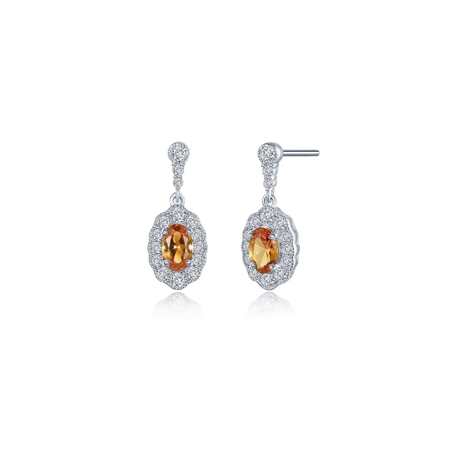 Lafonn Simulated Diamond & Citrine Clementine Essence Earrings E0639CTP