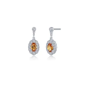 Lafonn Simulated Diamond & Citrine Clementine Essence Earrings E0639CTP