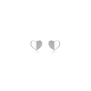 Lafonn Simulated Diamond Heart Stud Earrings E2023CLP00