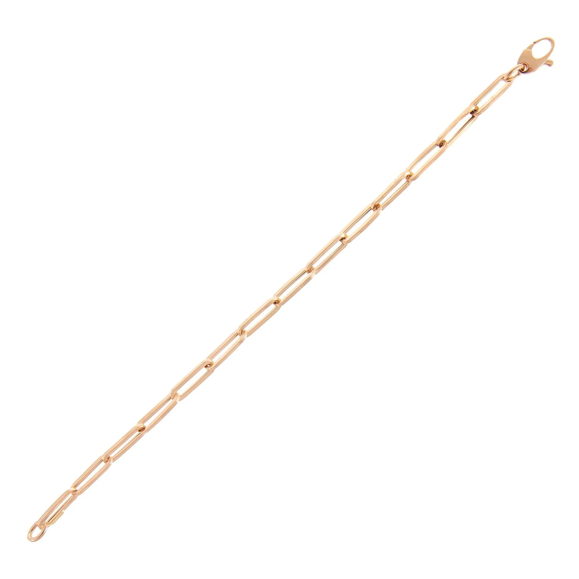 Large Paperclip Chain Bracelet 14K