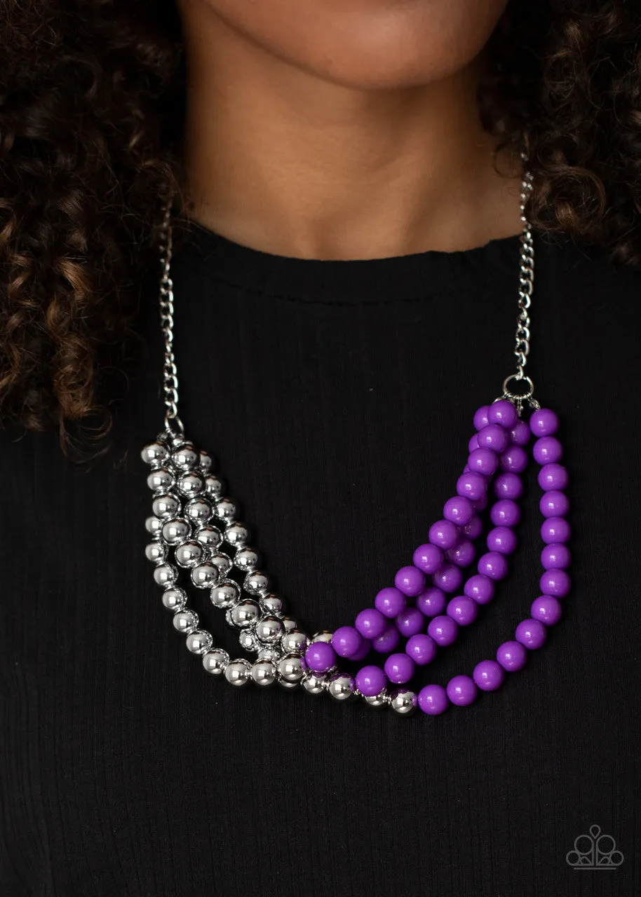 Layer After Layer Purple Paparazzi Necklace