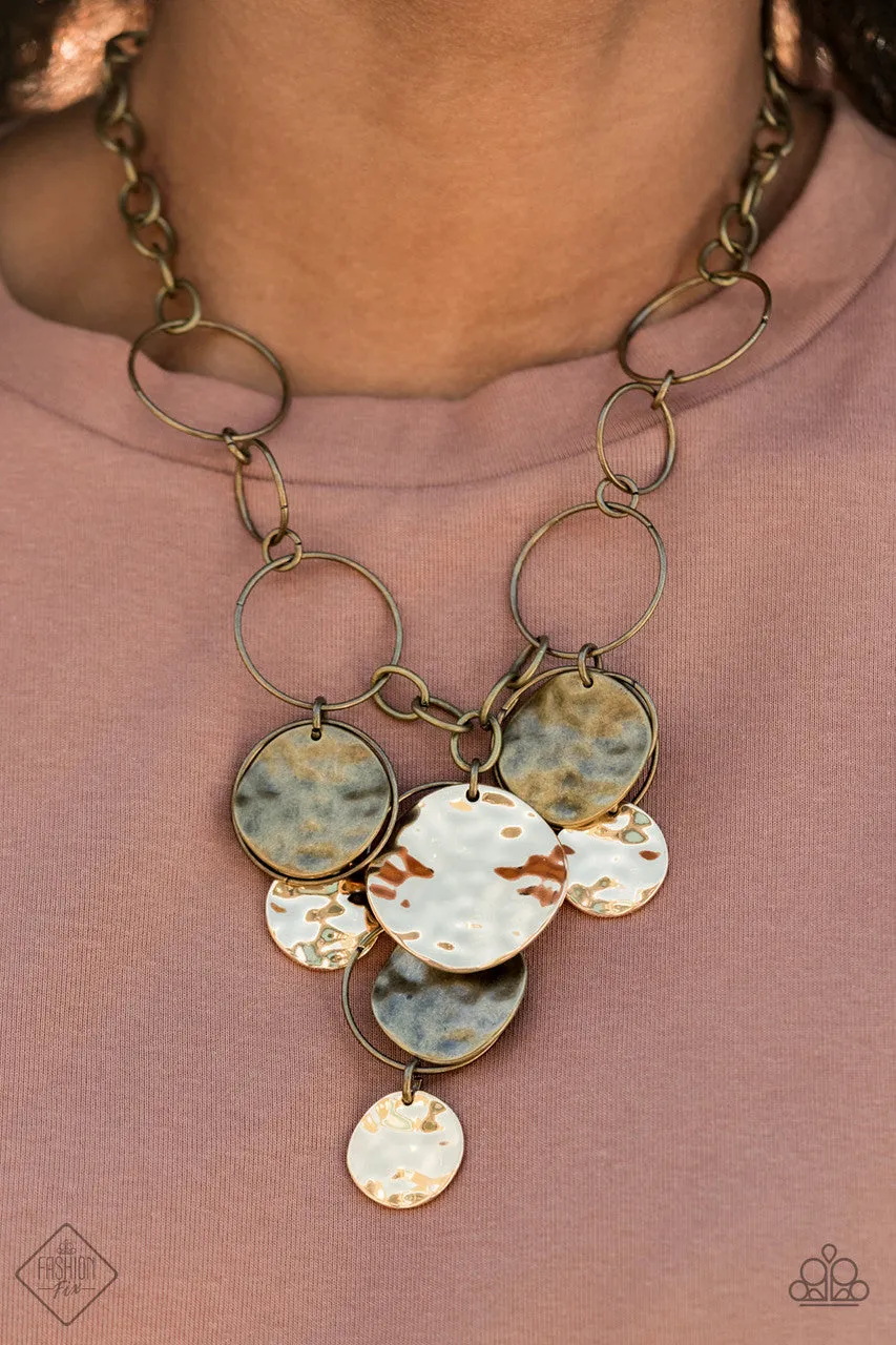 Learn the HARDWARE Way Brass Paparazzi Necklace