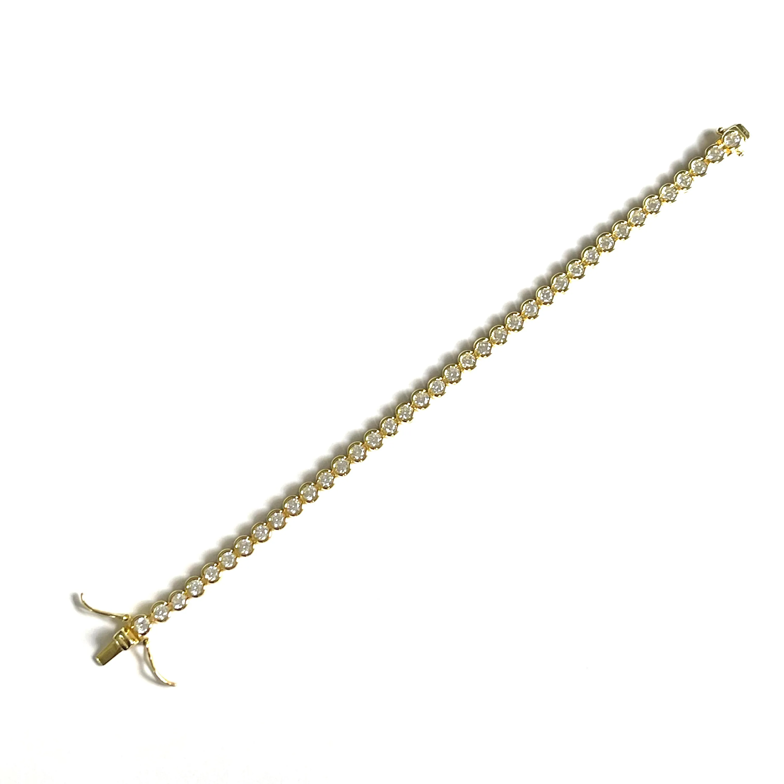 Leilani Round Bezel Set Tennis Bracelet