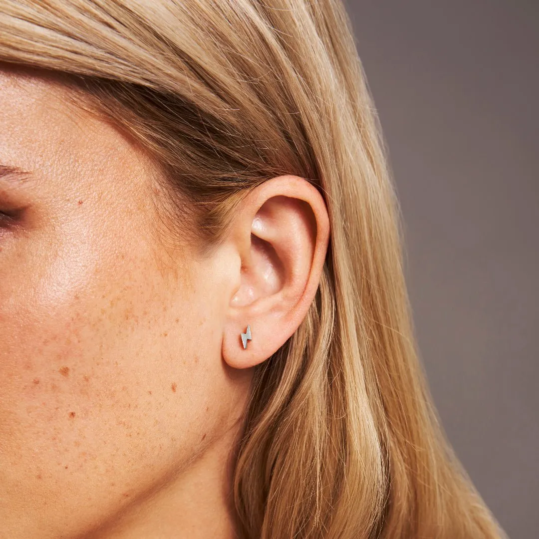 Lightning Bolt Stud Earrings