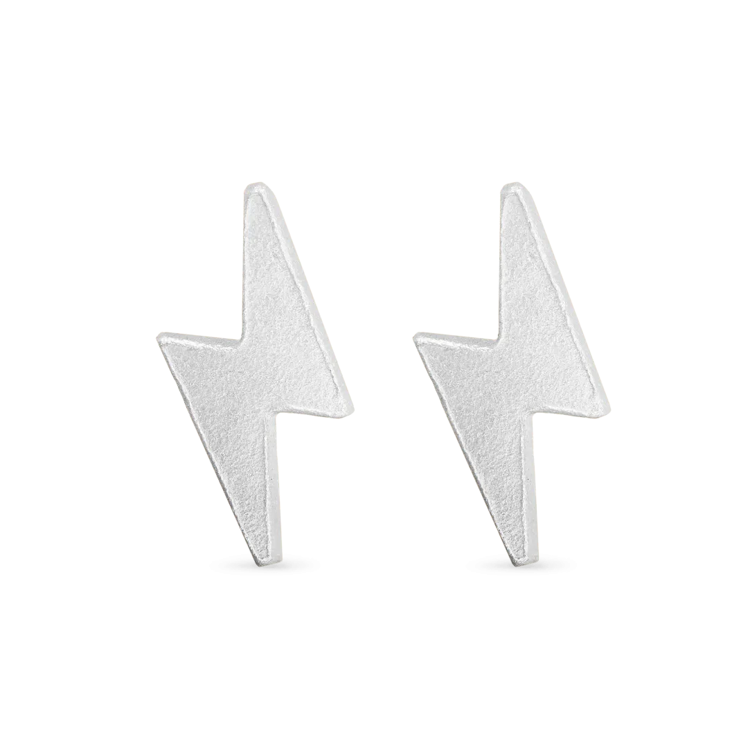 Lightning Bolt Stud Earrings