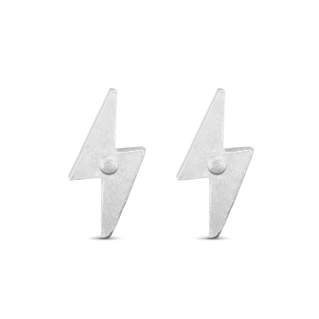 Lightning Bolt Stud Earrings