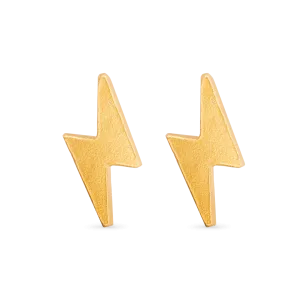Lightning Bolt Stud Earrings