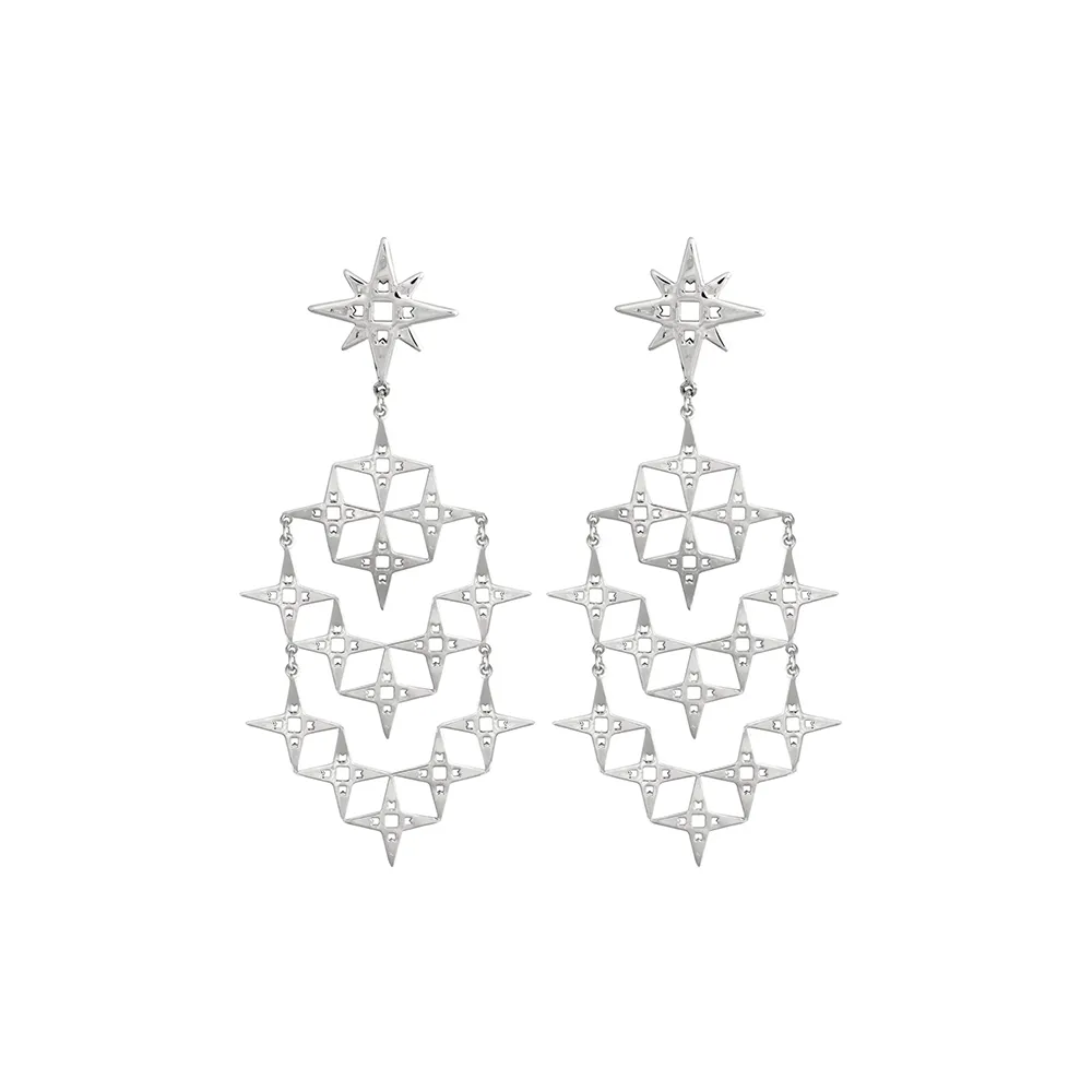 Lindi Kingi Earrings Stardust Silver