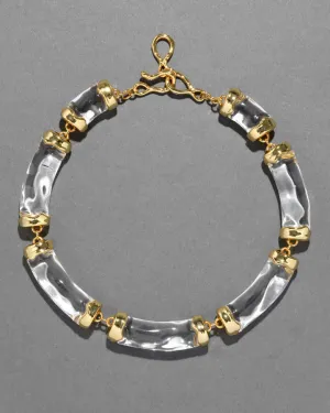 Liquid Lucite Pillow Link Necklace