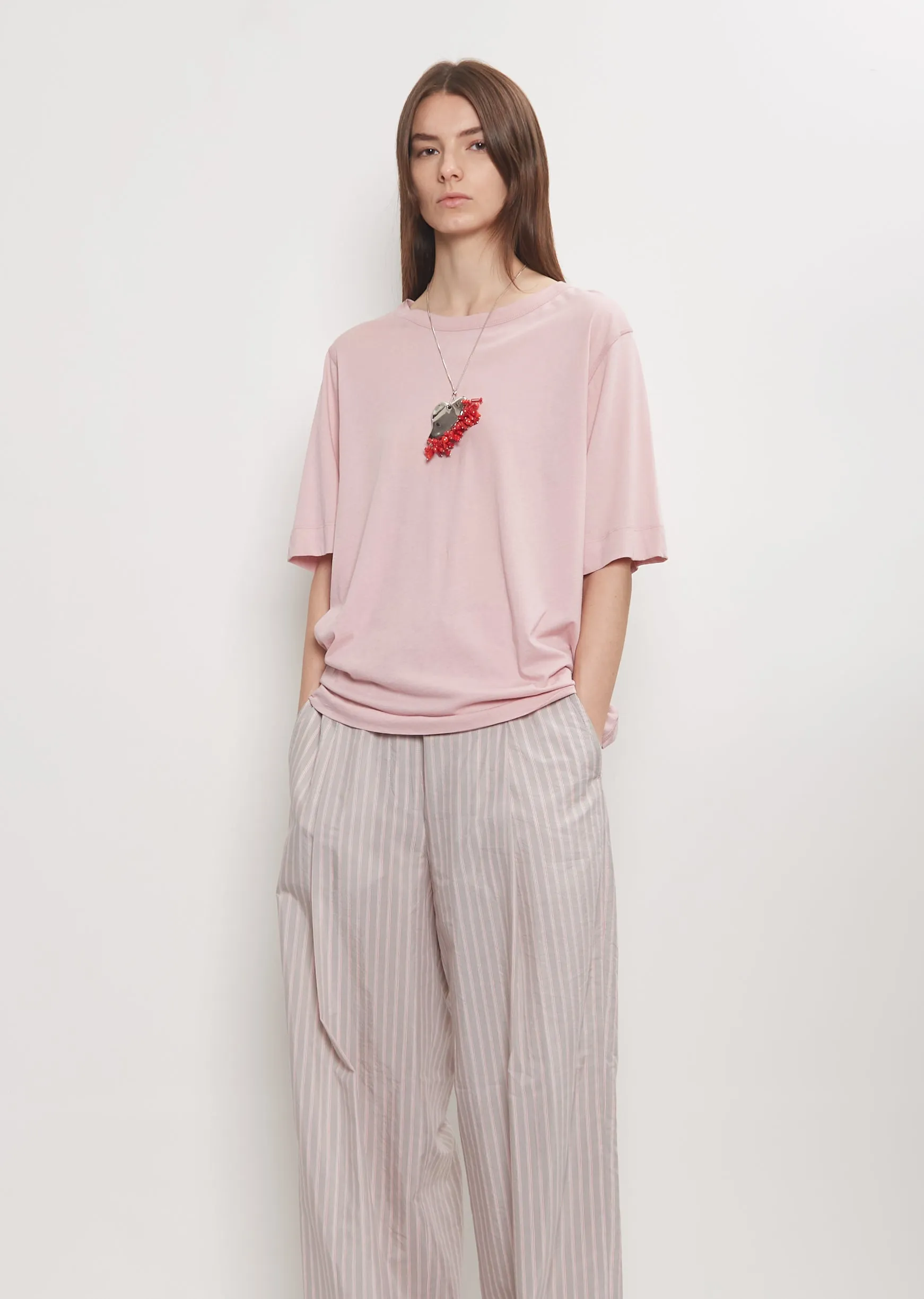 Long Embroidered Neckalce