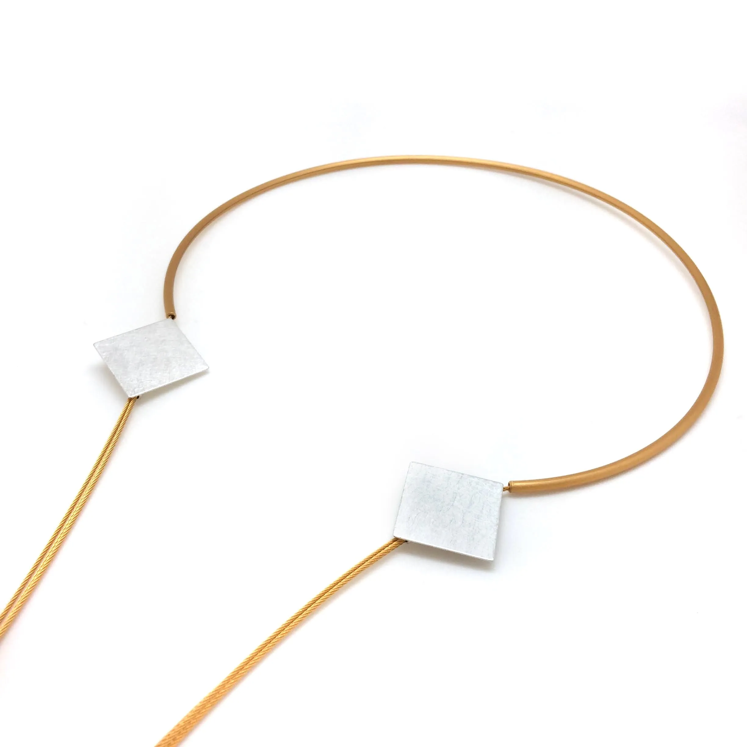 Long Gold/Silver Open Collar