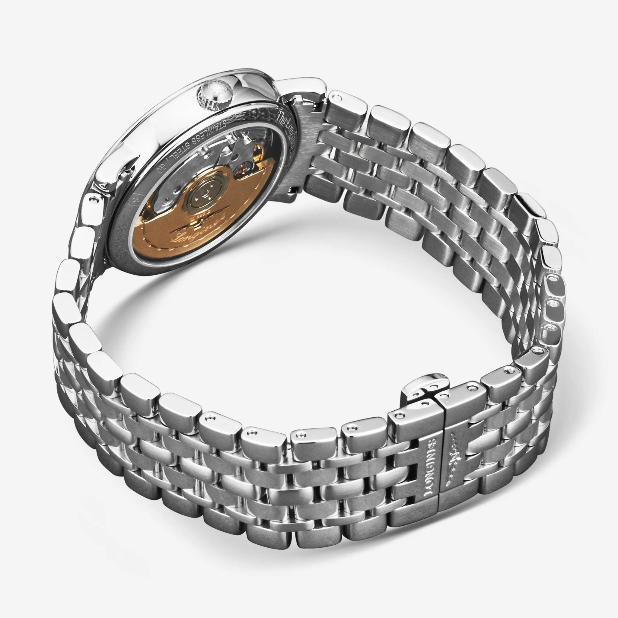Longines Elegant Stainless Steel Diamond Automatic Ladies Watch L48094926