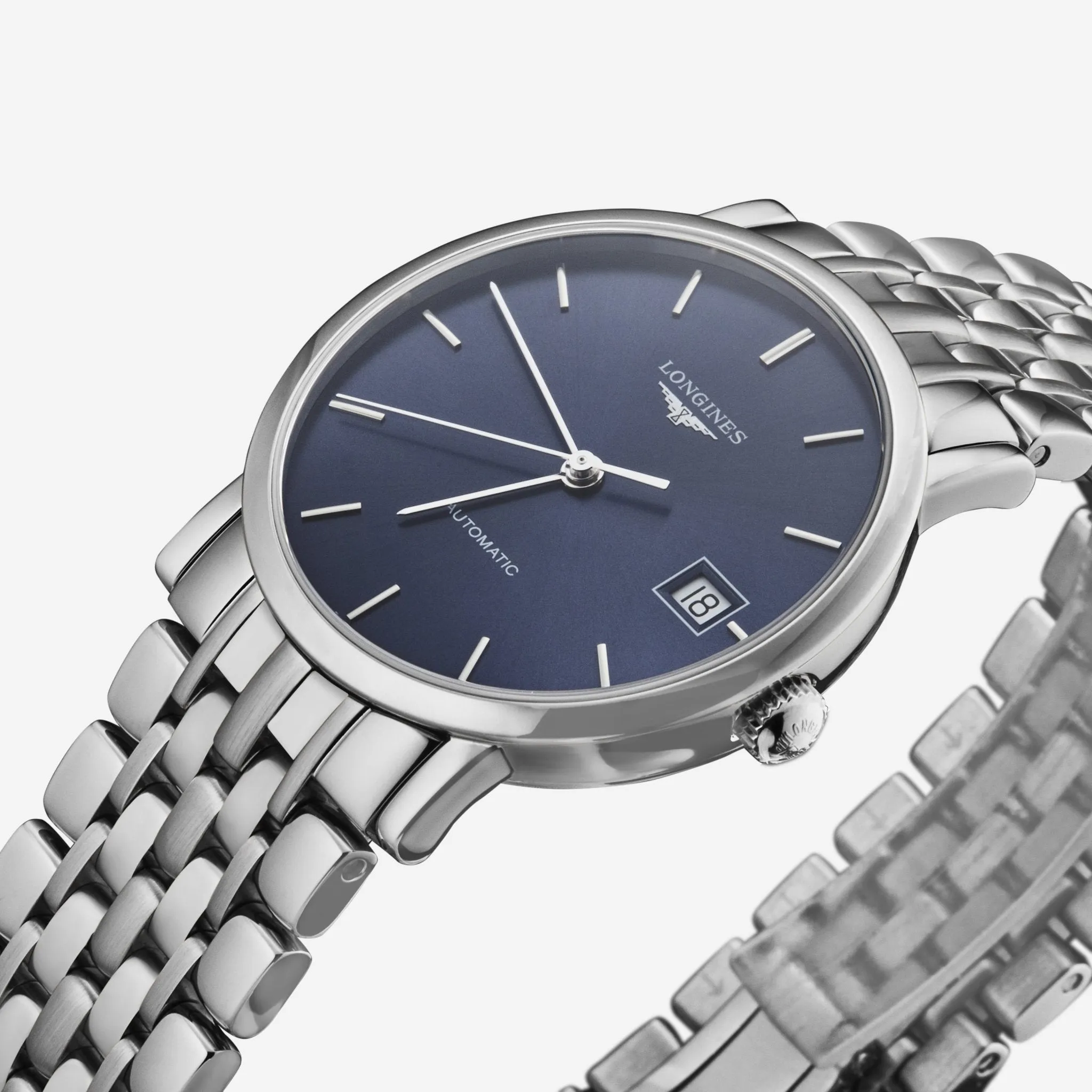 Longines Elegant Stainless Steel Diamond Automatic Ladies Watch L48094926