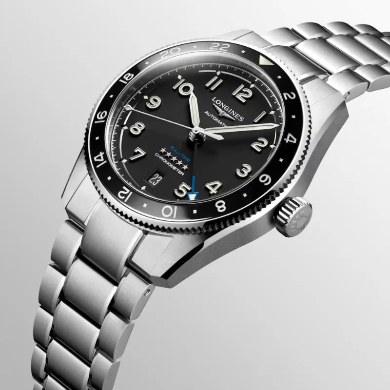 Longines Spirit Zulu Time Black GMT 39mm - L3.802.4.53.6