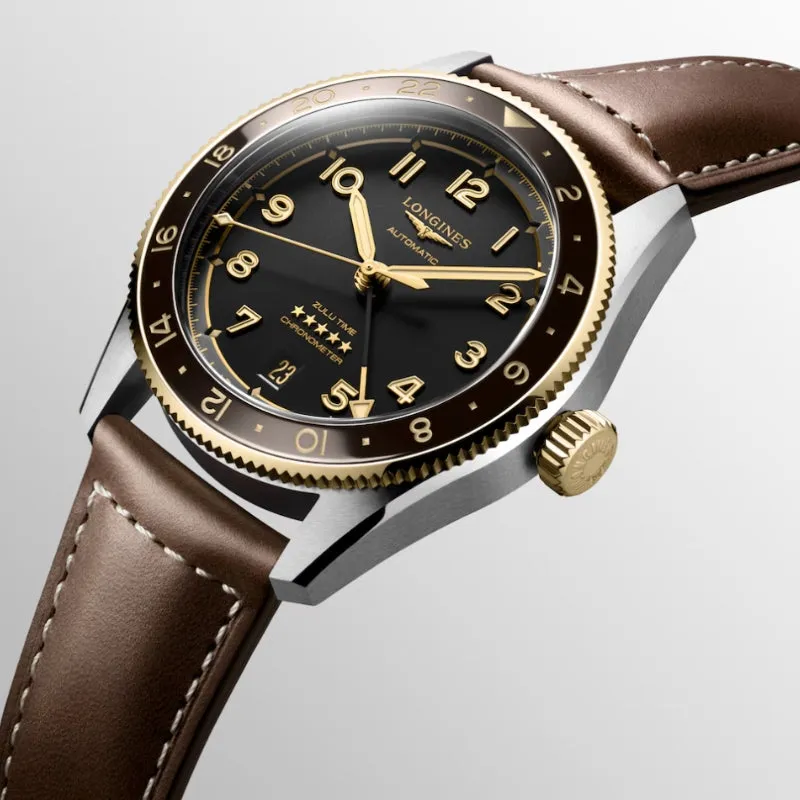 Longines Spirit Zulu Time Two-Tone Steel and Yellow Gold GMT 39mm - L3.802.5.53.2