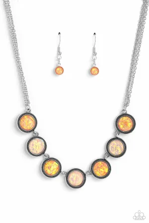 Looking for DOUBLE - Orange - Glassy Bead Paparazzi Short Necklace
