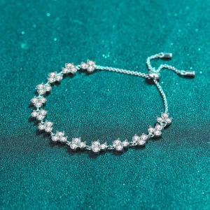 Lucky Clover Moissanite Bracelet