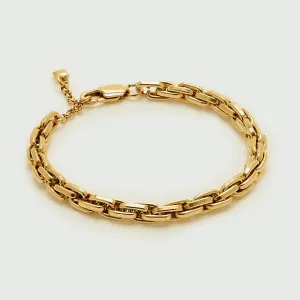 LUXE Interlocking Link Chain Bracelet | Gold