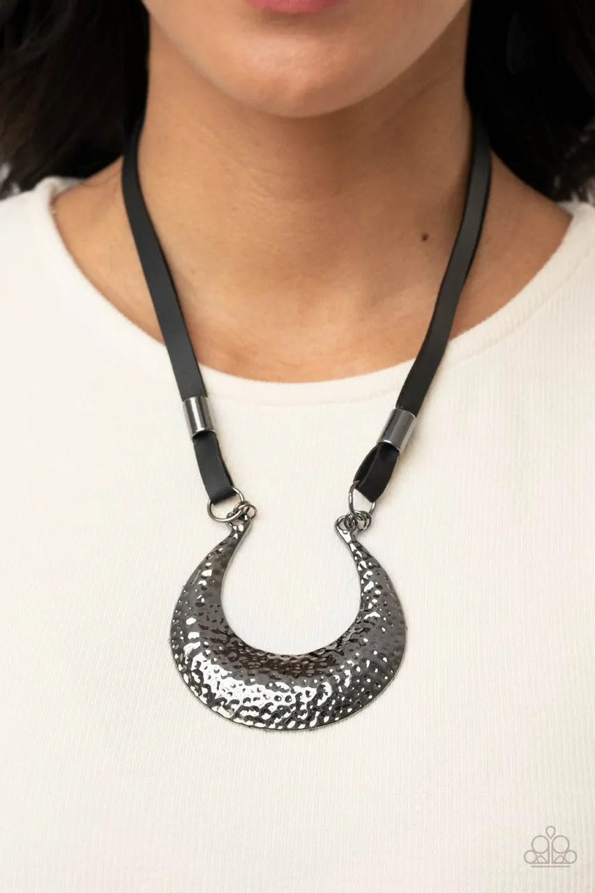Majorly Moonstruck Black Paparazzi Necklace