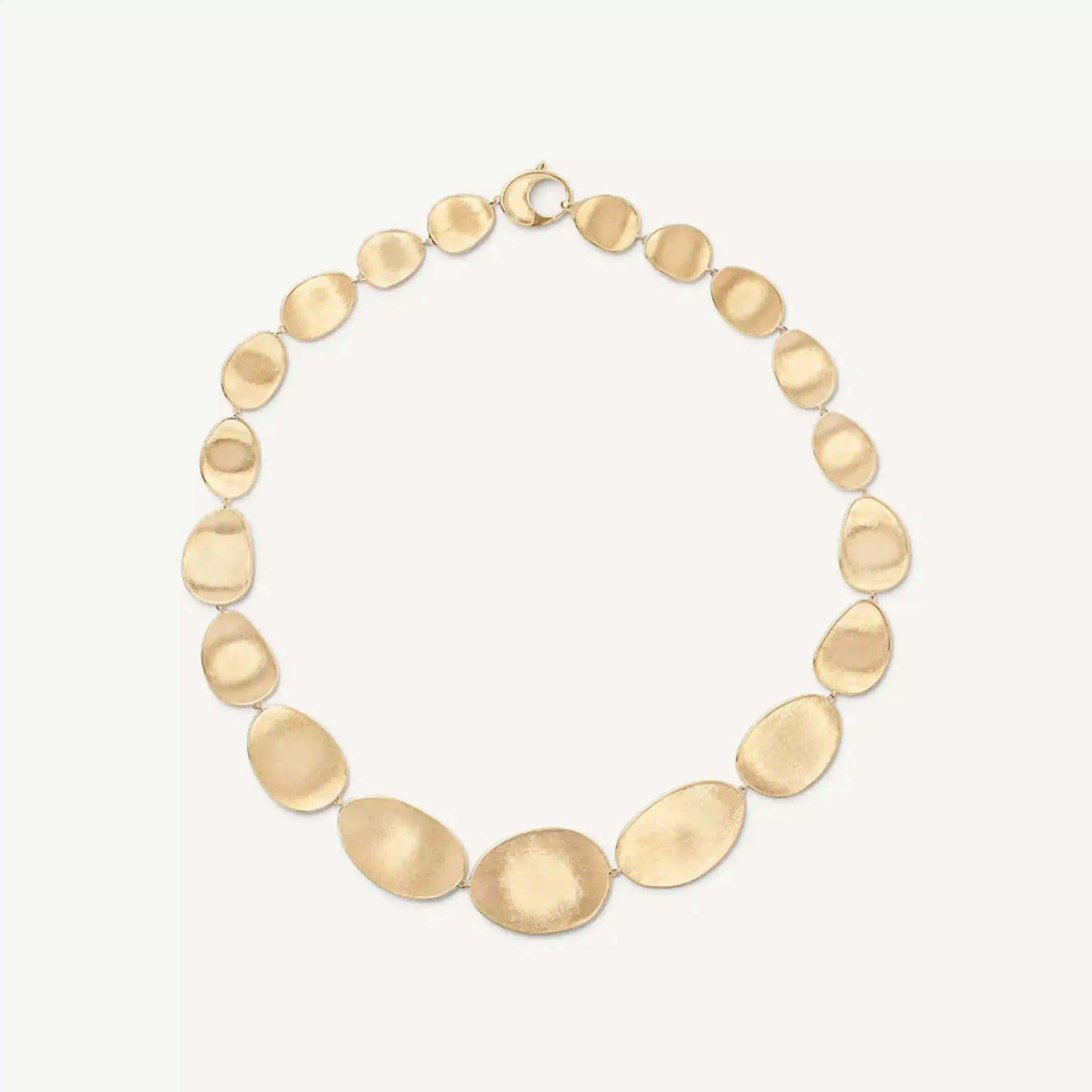Marco Bicego Lunaria 18K Yellow Gold Graduated Petal Collar Necklace