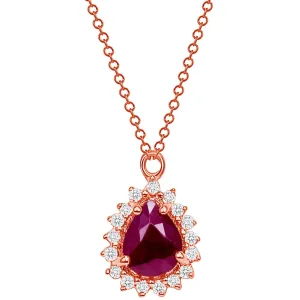 Marie Ruby and Diamond Necklace