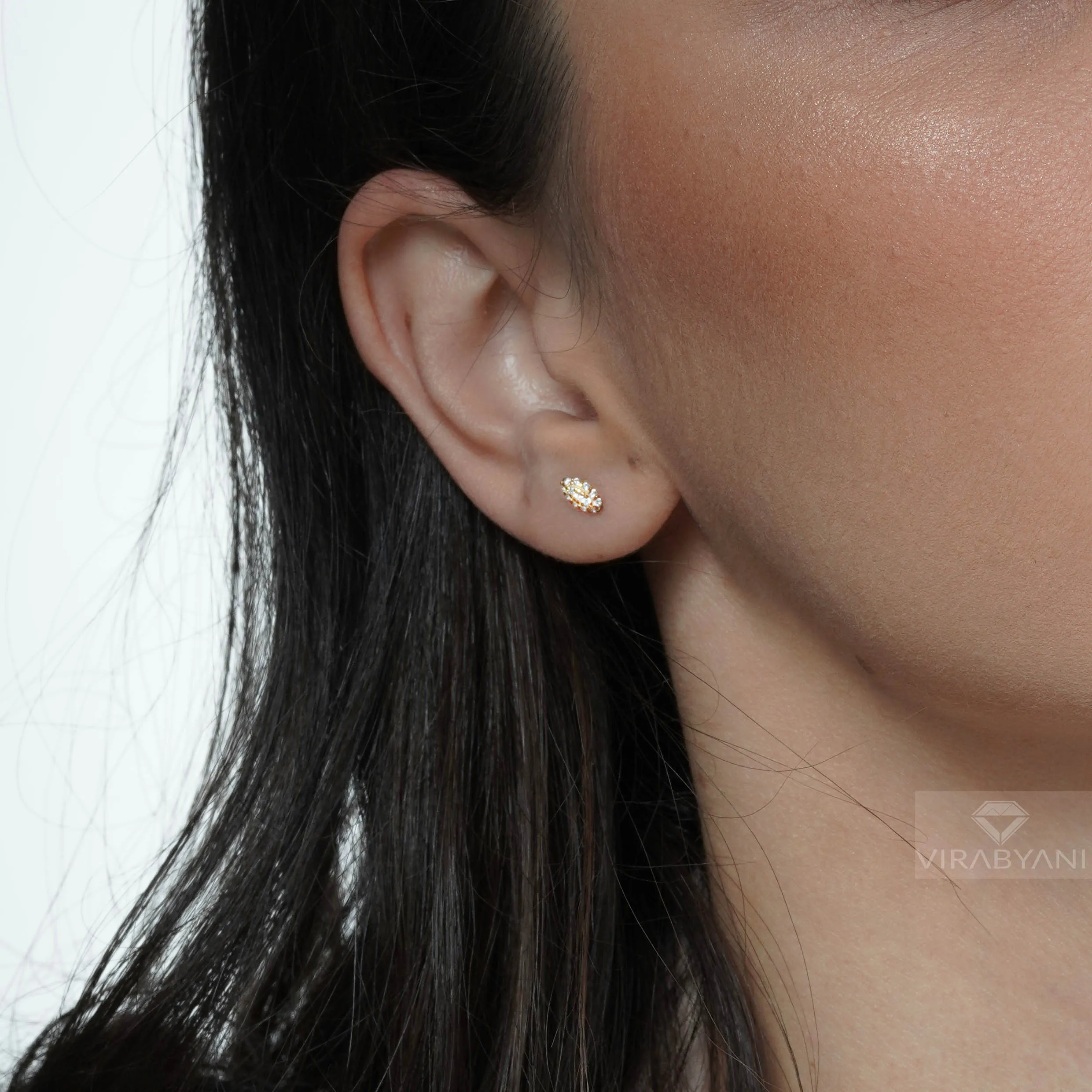 Marquise Shaped AMoré Pavé Stud Earrings With 0.20 ct. Diamonds