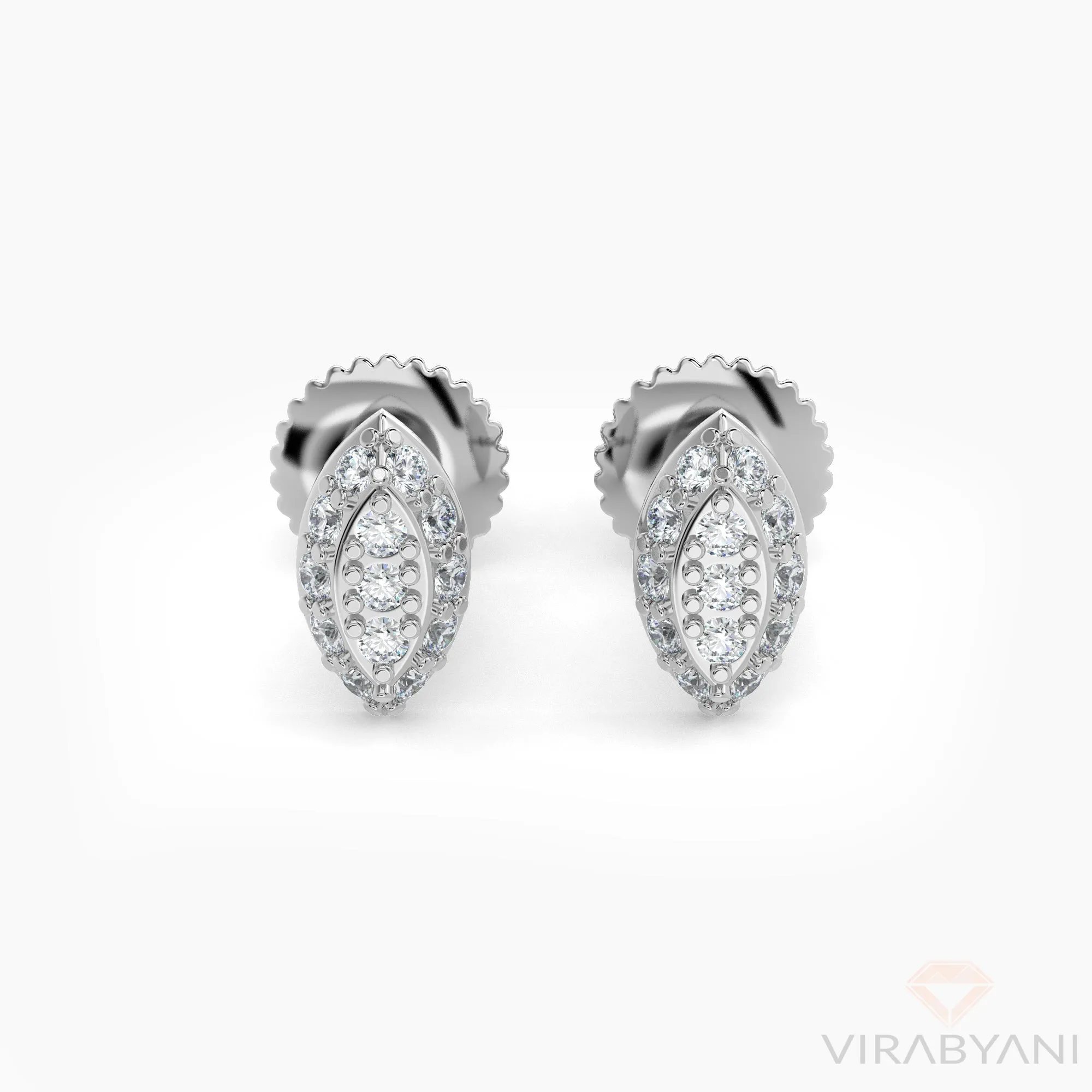 Marquise Shaped AMoré Pavé Stud Earrings With 0.20 ct. Diamonds