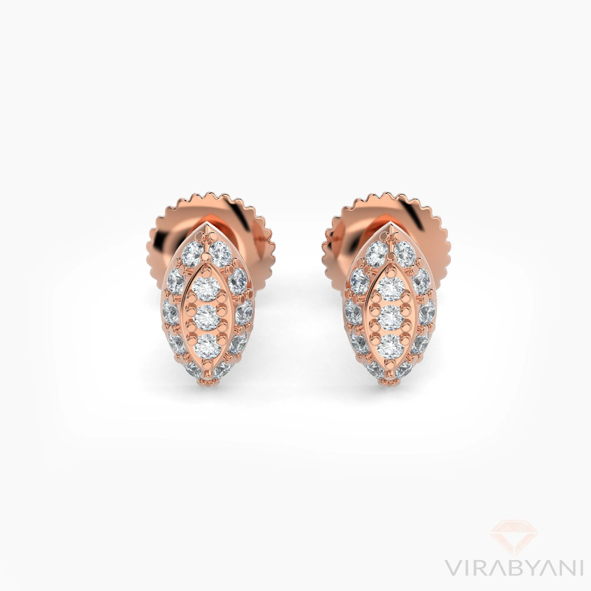 Marquise Shaped AMoré Pavé Stud Earrings With 0.20 ct. Diamonds