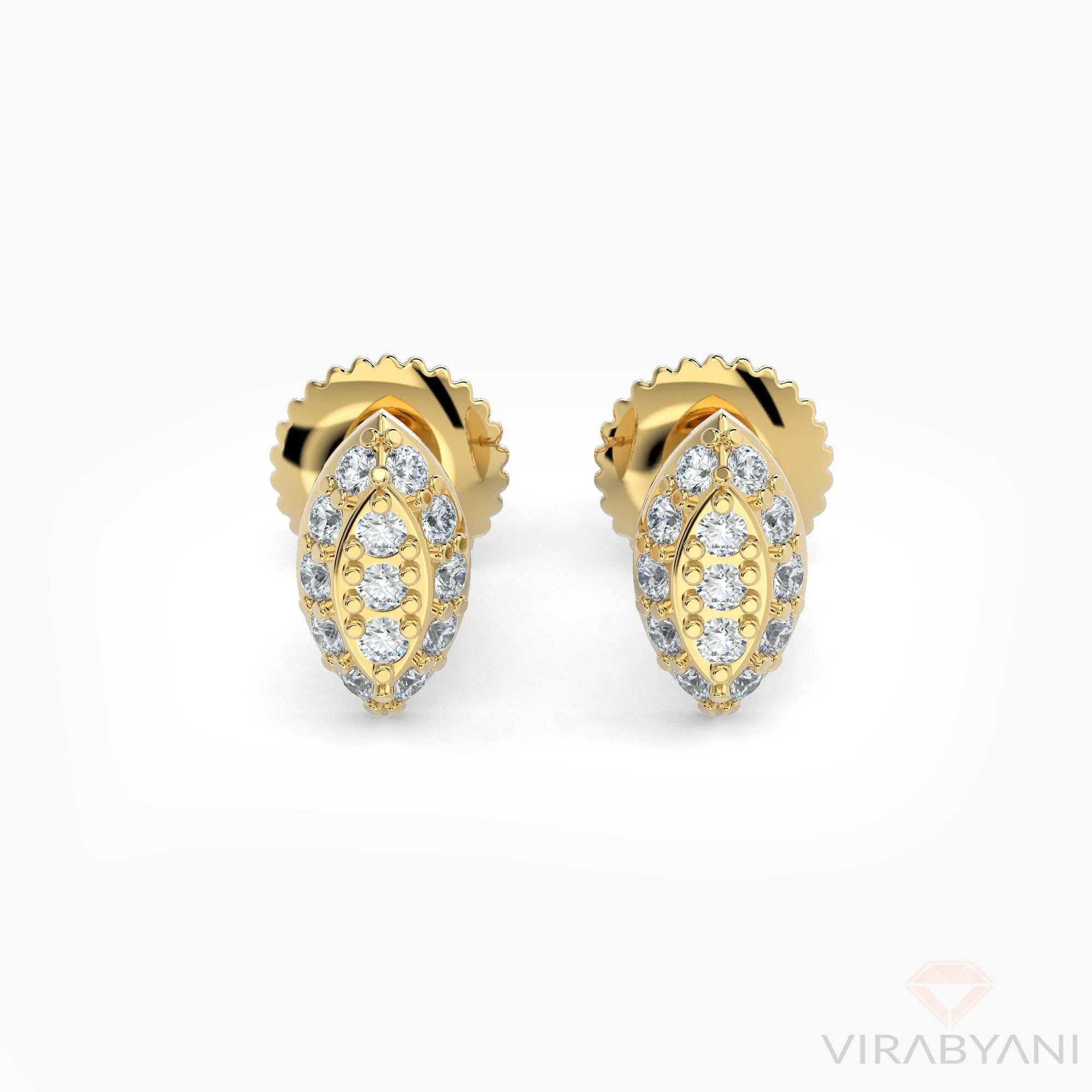 Marquise Shaped AMoré Pavé Stud Earrings With 0.20 ct. Diamonds