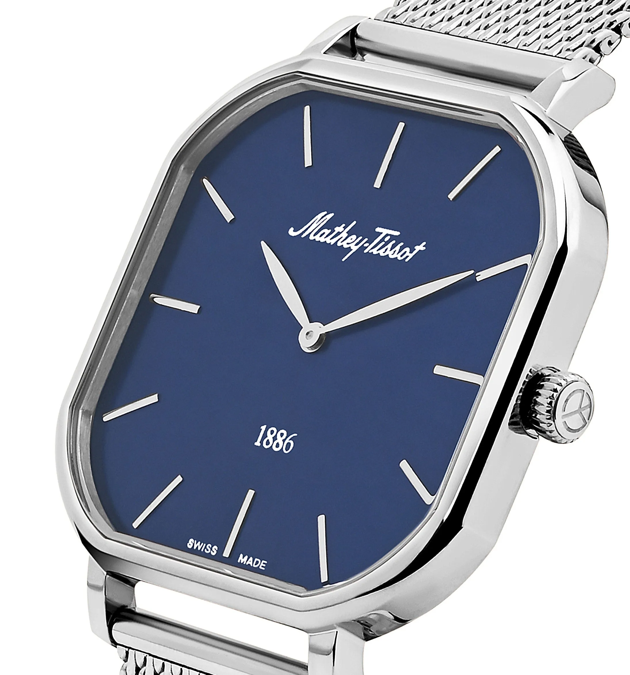Mathey-Tissot Swiss Made Classic Blue Dial Analog Watch - For Men H7917ABU