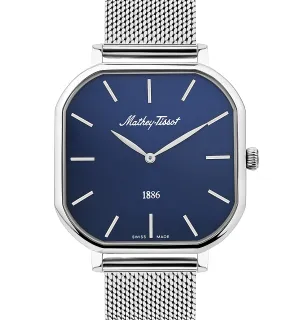 Mathey-Tissot Swiss Made Classic Blue Dial Analog Watch - For Men H7917ABU