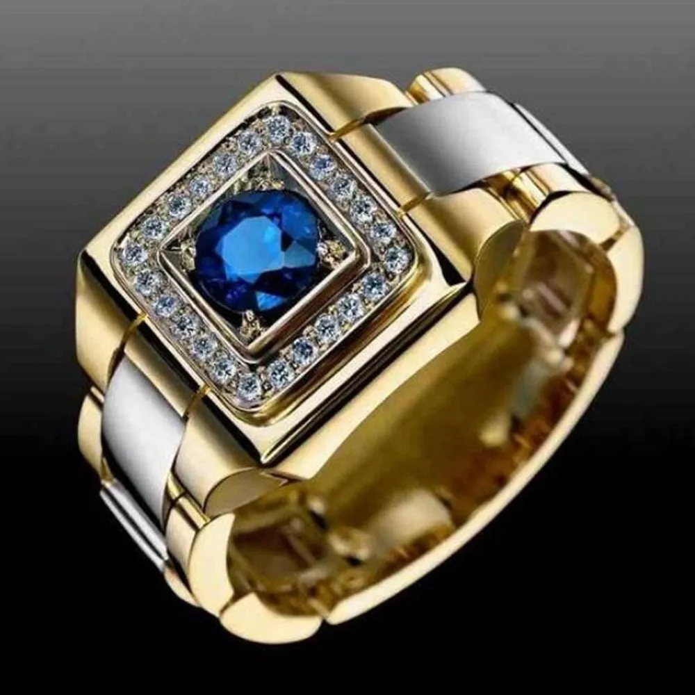 Mens Gold Rings | Mens Iced Out Rings | Mens Two Tone Ring | Iced Out Rings UK | Mens Gold Ring | Mens Iced Out Pinky Ring | Jubilee Ring