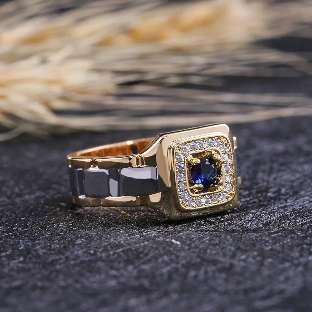 Mens Gold Rings | Mens Iced Out Rings | Mens Two Tone Ring | Iced Out Rings UK | Mens Gold Ring | Mens Iced Out Pinky Ring | Jubilee Ring