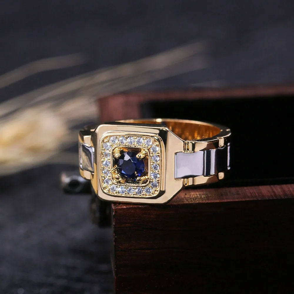 Mens Gold Rings | Mens Iced Out Rings | Mens Two Tone Ring | Iced Out Rings UK | Mens Gold Ring | Mens Iced Out Pinky Ring | Jubilee Ring