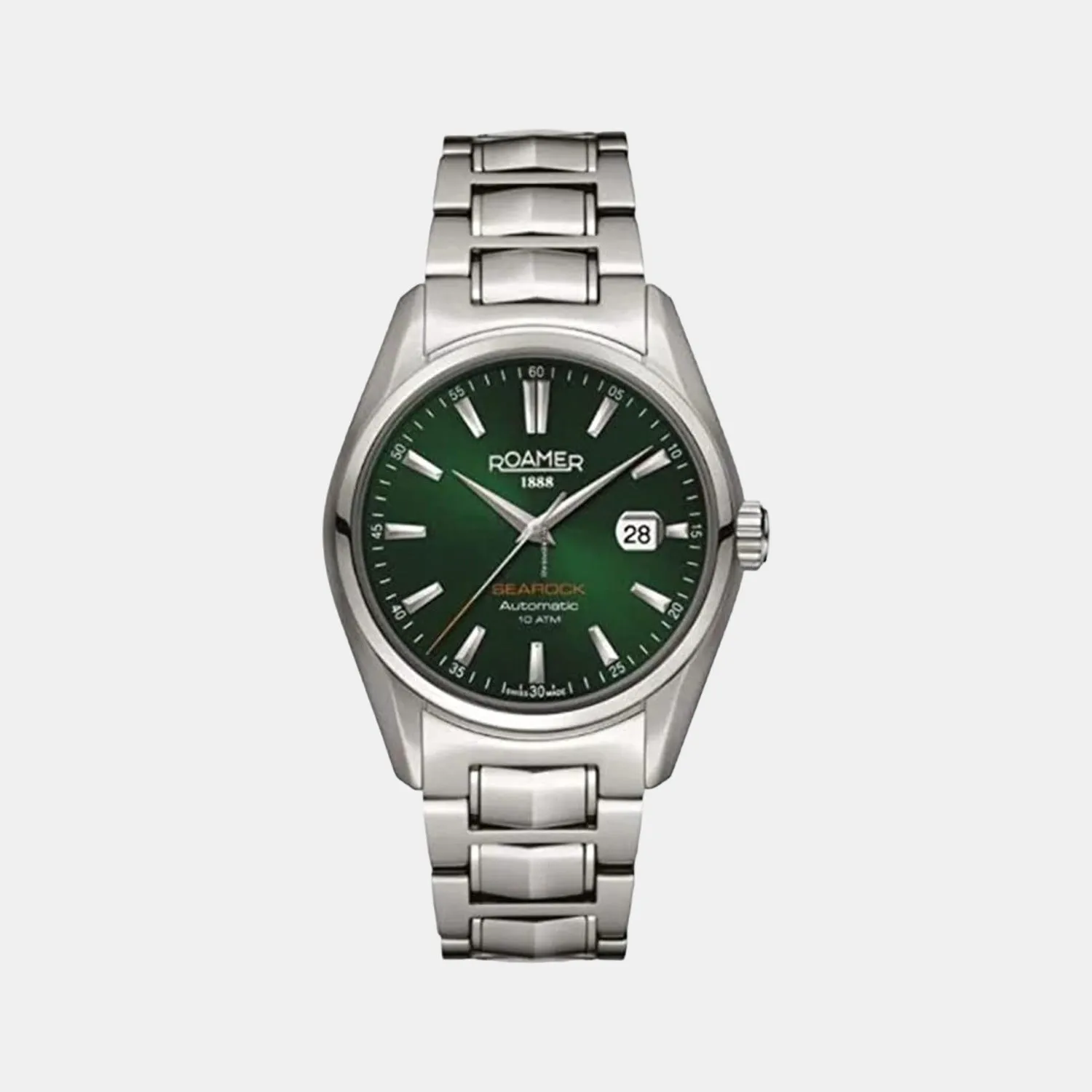 Men's Green Analog Stainless Steel Automatic Watch 210633 41 75 20