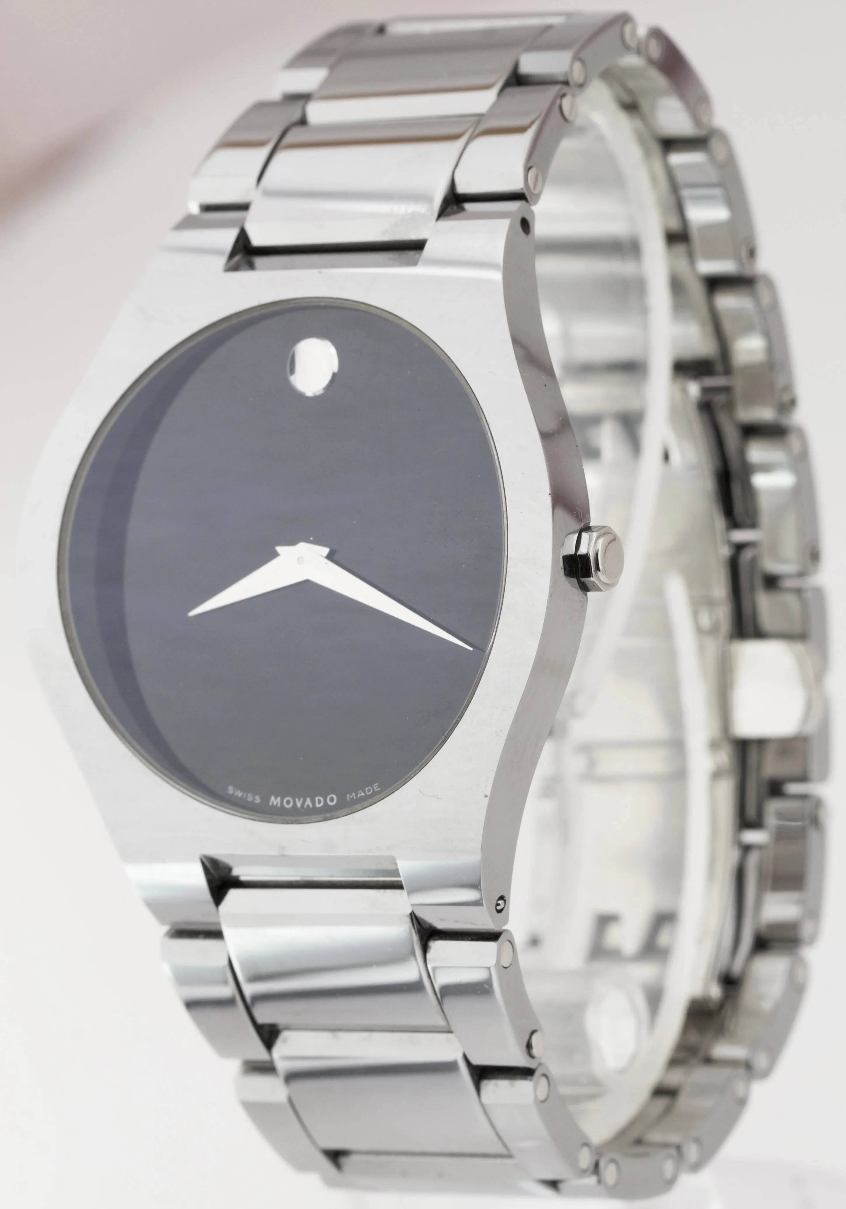 Mens MOVADO Fiero Tungsten Carbide 89C61850 37mm Swiss Watch