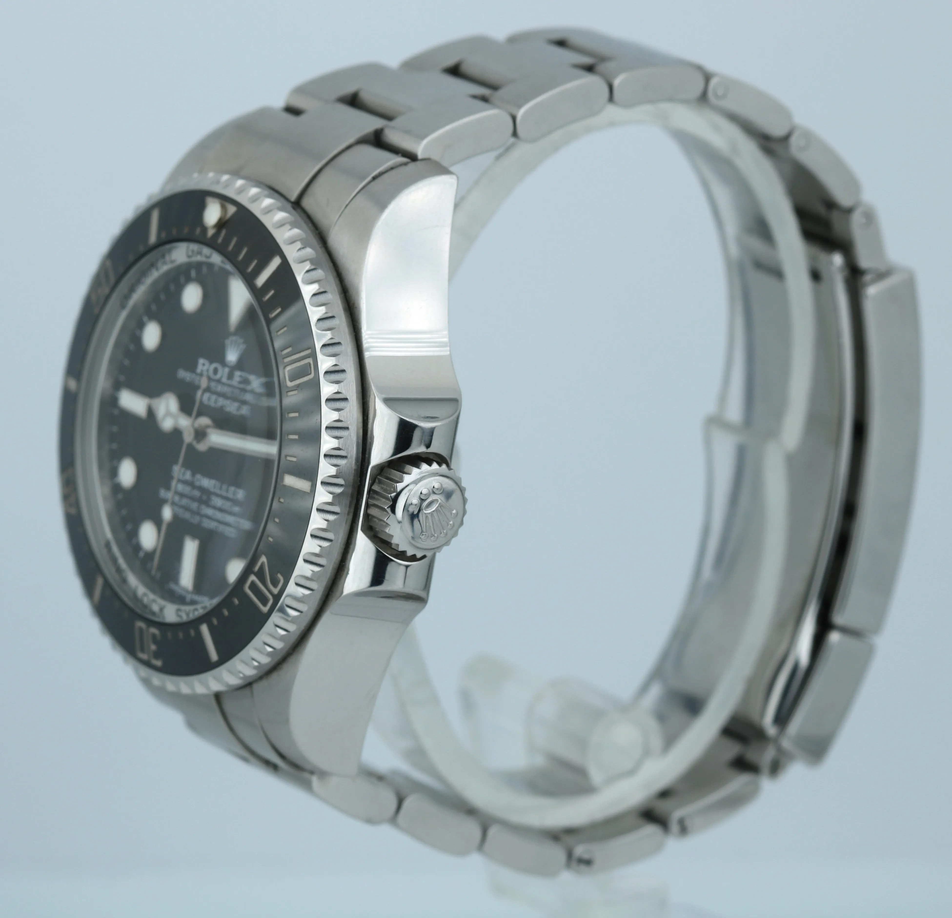 Men's Rolex Sea-Dweller Deepsea Stainless Steel 44mm Black Dive Watch 116660 B P