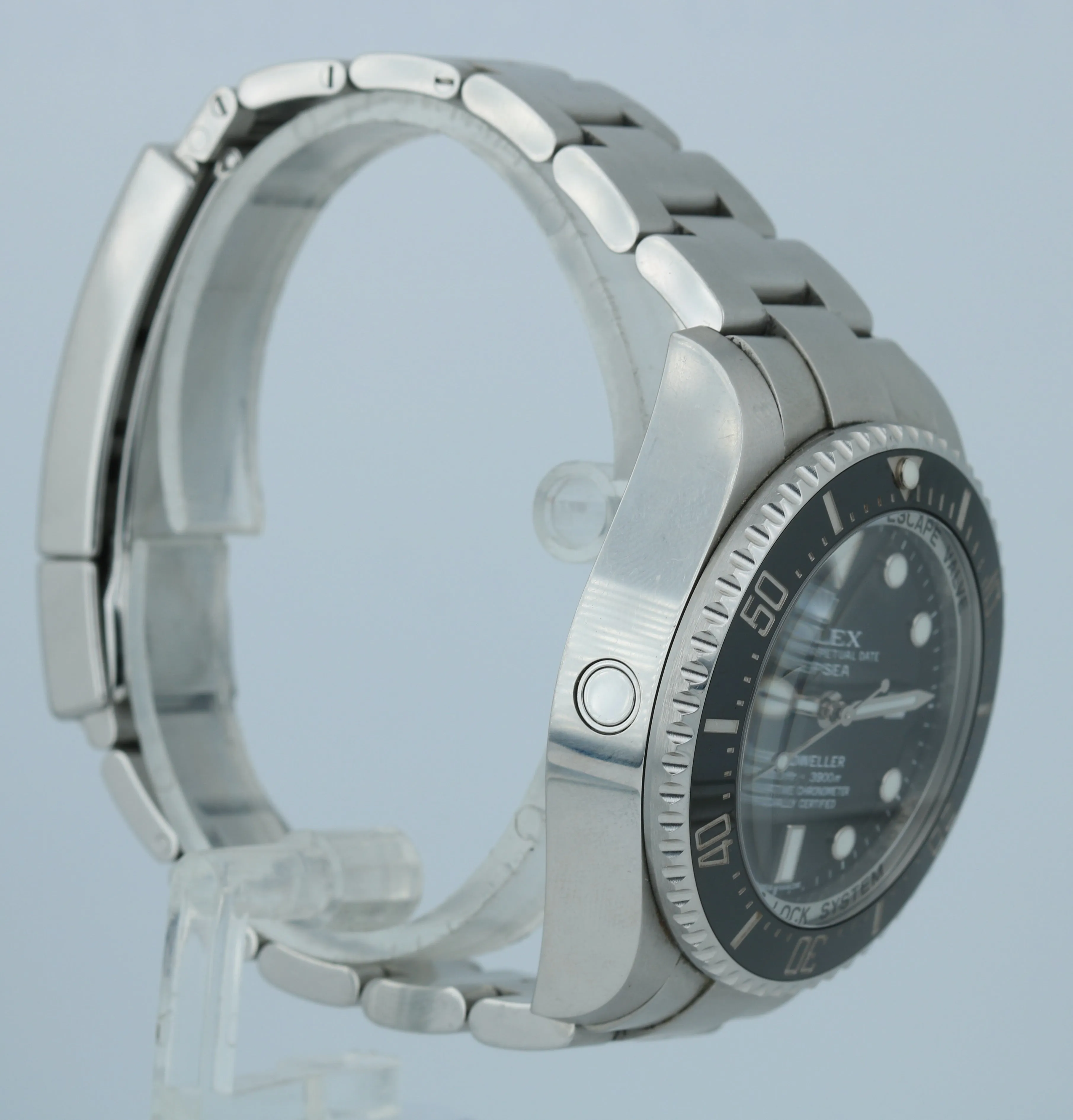 Men's Rolex Sea-Dweller Deepsea Stainless Steel 44mm Black Dive Watch 116660 B P