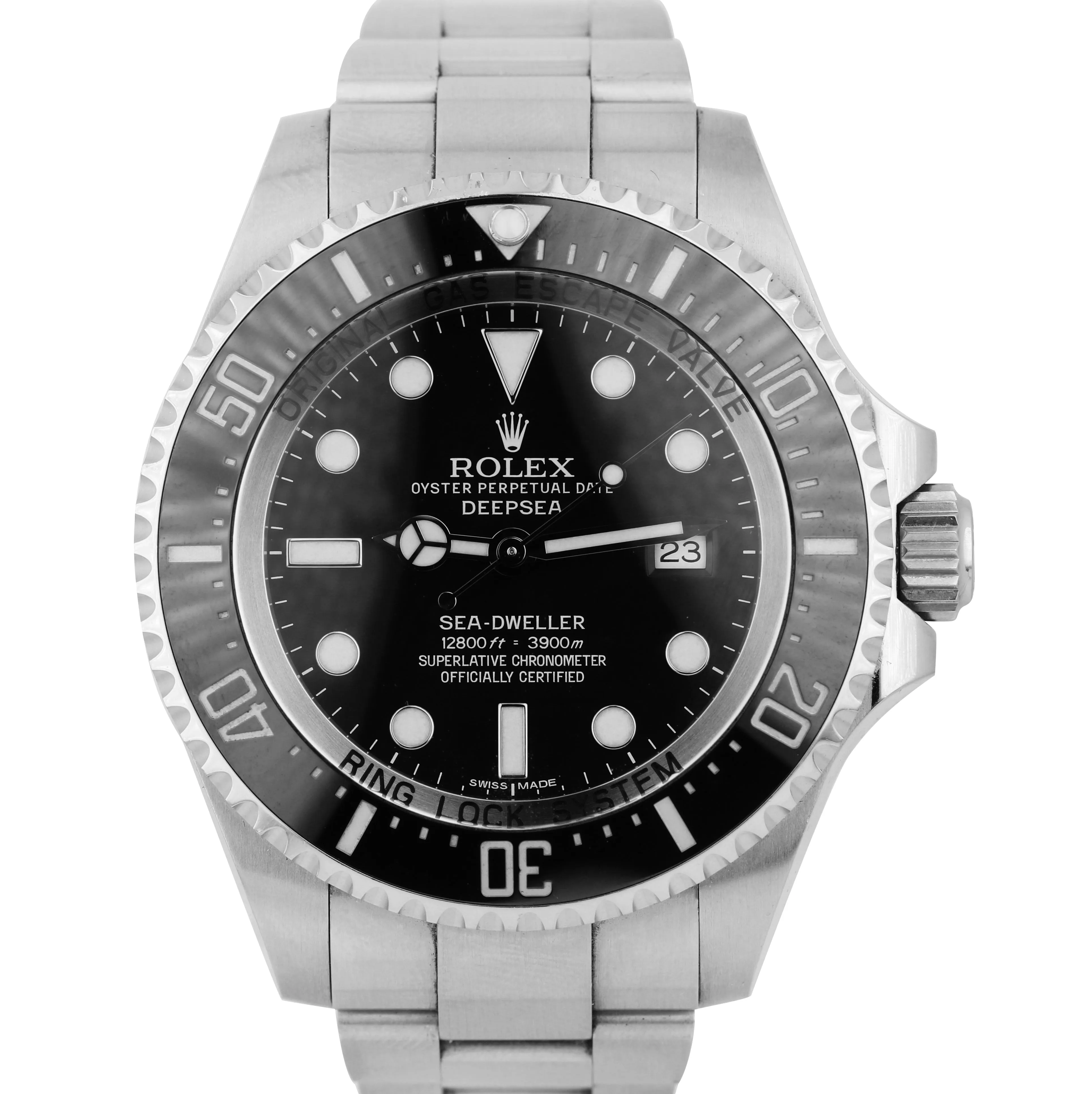 Men's Rolex Sea-Dweller Deepsea Stainless Steel 44mm Black Dive Watch 116660 B P