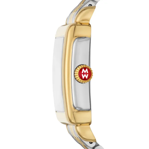 Michele Deco Madison Mid Two-Tone 18K Gold-Plated Diamond Watch - MWW06G000045