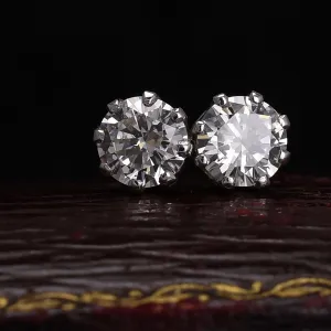 Mid-Century .60ct Diamond Stud Earrings