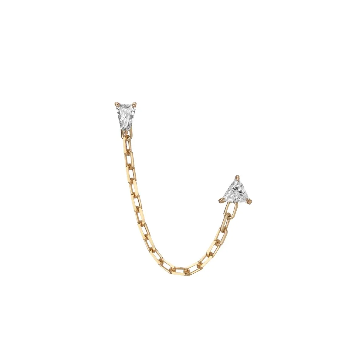 Mid-Century Mies Ear Chain