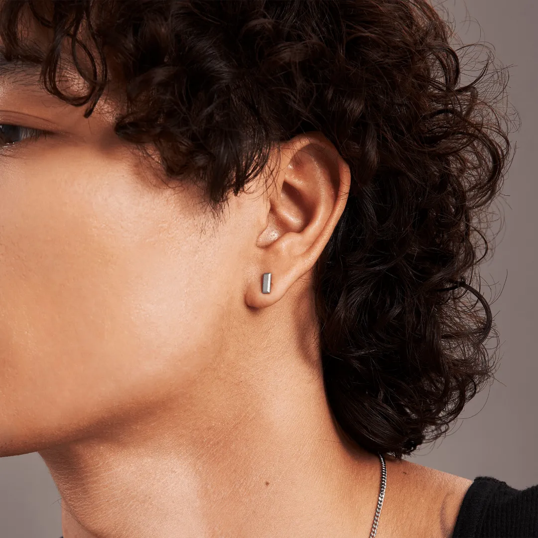 Mini Bullion Bar Stud Earrings