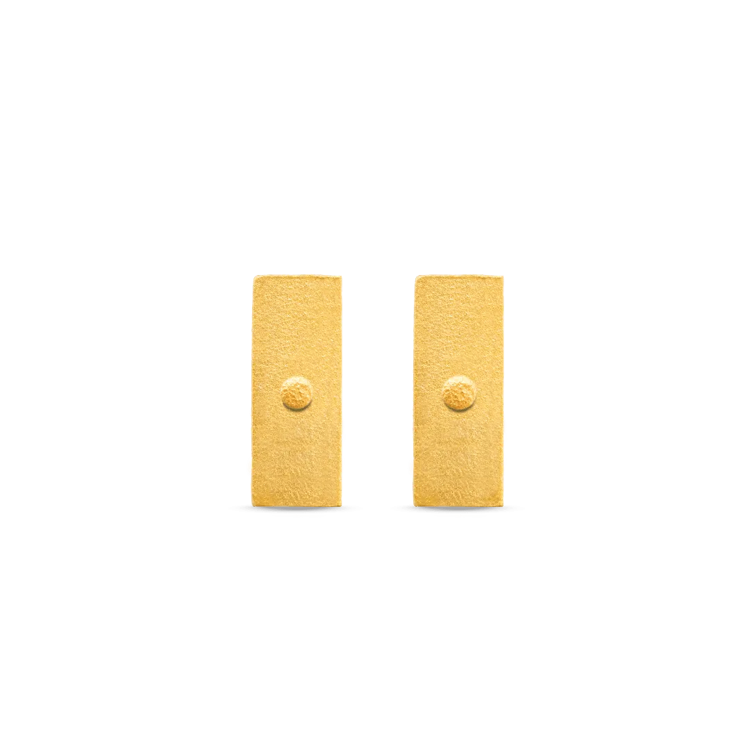 Mini Bullion Bar Stud Earrings