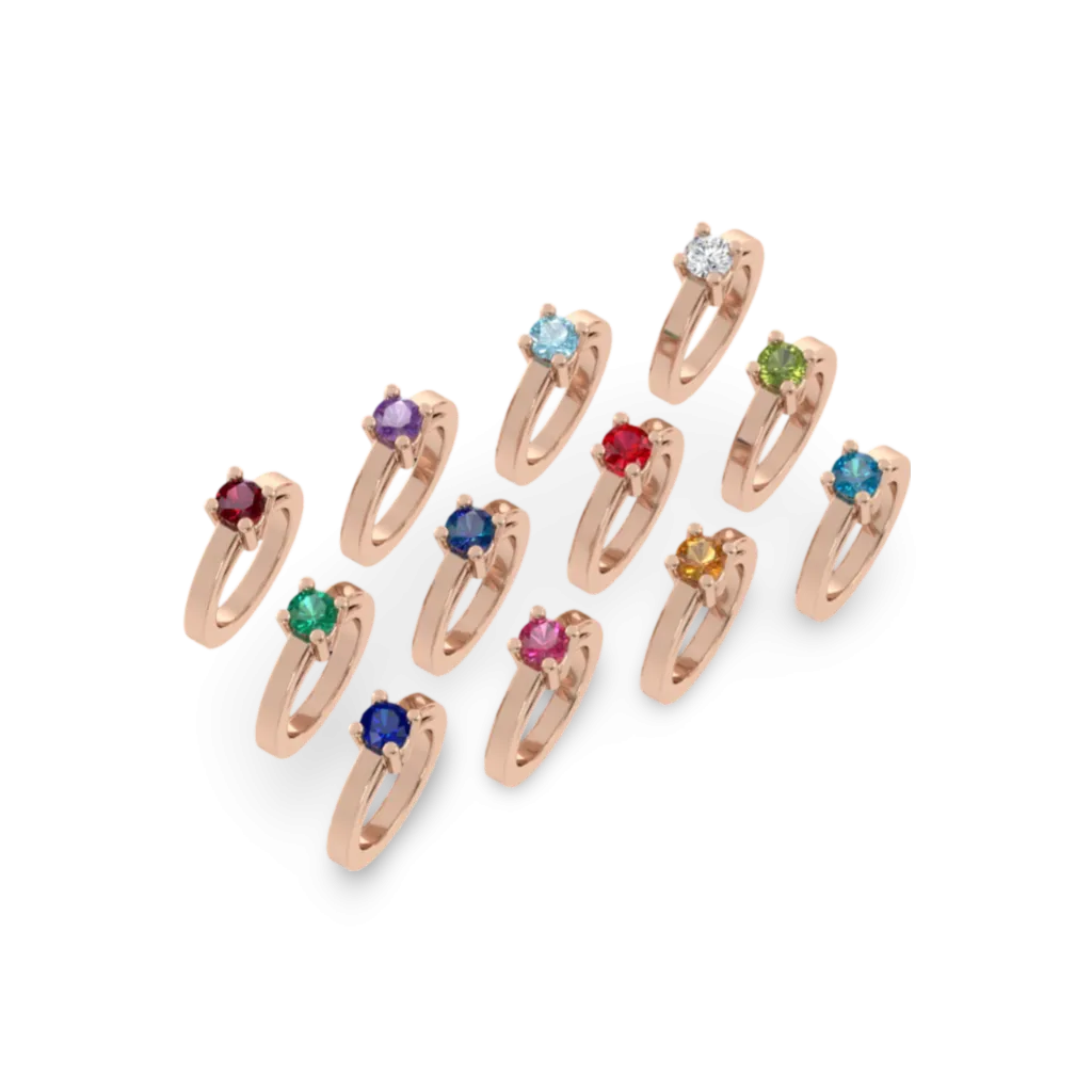 Miniature Baby Ring Charm Necklace