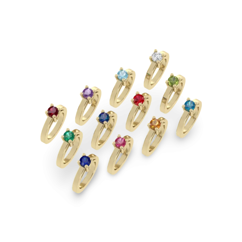 Miniature Baby Ring Charm Necklace