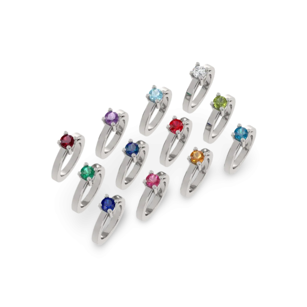 Miniature Baby Ring Charm Necklace