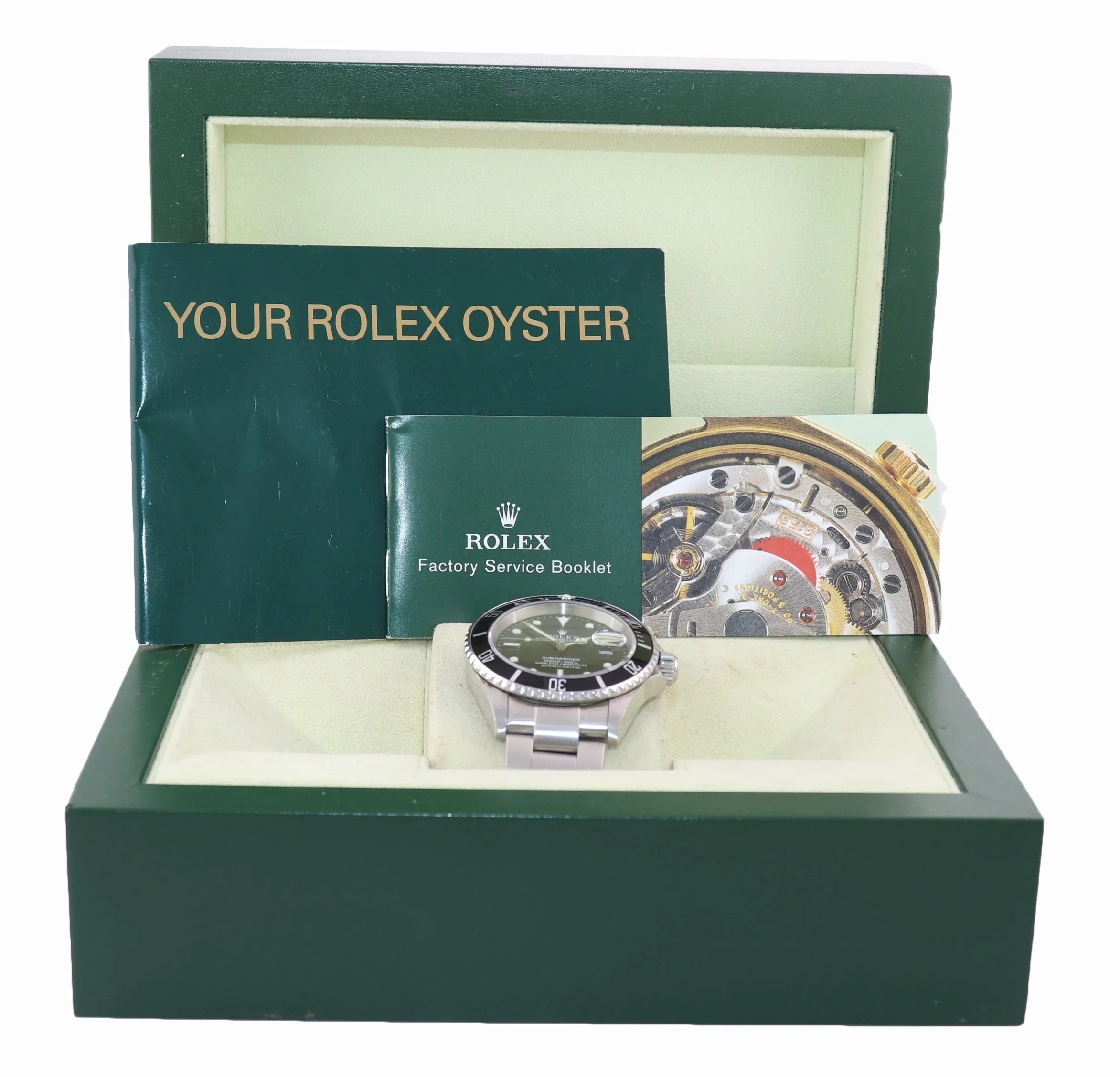 MINT 2007 Rolex Submariner Date 16610 Steel 40mm pre ceramic Watch NO HOLES